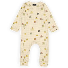 Load image into Gallery viewer, Dinki Human Monster Grid Organic Cotton Onesie

