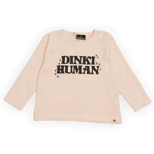 Load image into Gallery viewer, Retro Dinki Human Organic Cotton Tee - Powder Pink
