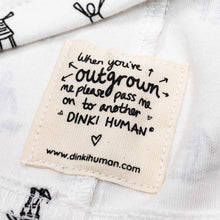 Load image into Gallery viewer, Dinki Human Community Organic Cotton T-Shirt - White Milk

