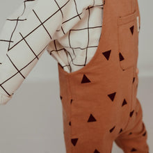 Load image into Gallery viewer, Lucky &amp; Gray Triangle Dungaree - Clay
