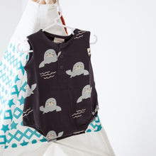 Load image into Gallery viewer, Turtledove London Bubble Romper - Seal
