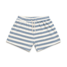 Load image into Gallery viewer, Another Fox  Stripe Terry Towelling Shorts - Cornflower Blue
