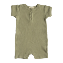 Load image into Gallery viewer, Hunter &amp; Rose Waffle Romper - Sage

